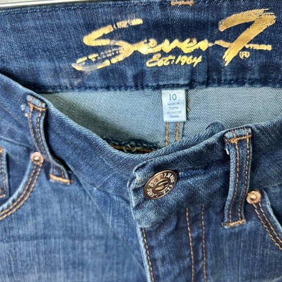 Seven7 Dark Blue Skinny Jeans - Picture 2 of 5